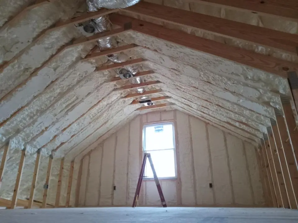 Spray foam roofing application for Crawl Space Insulation project in Savannah